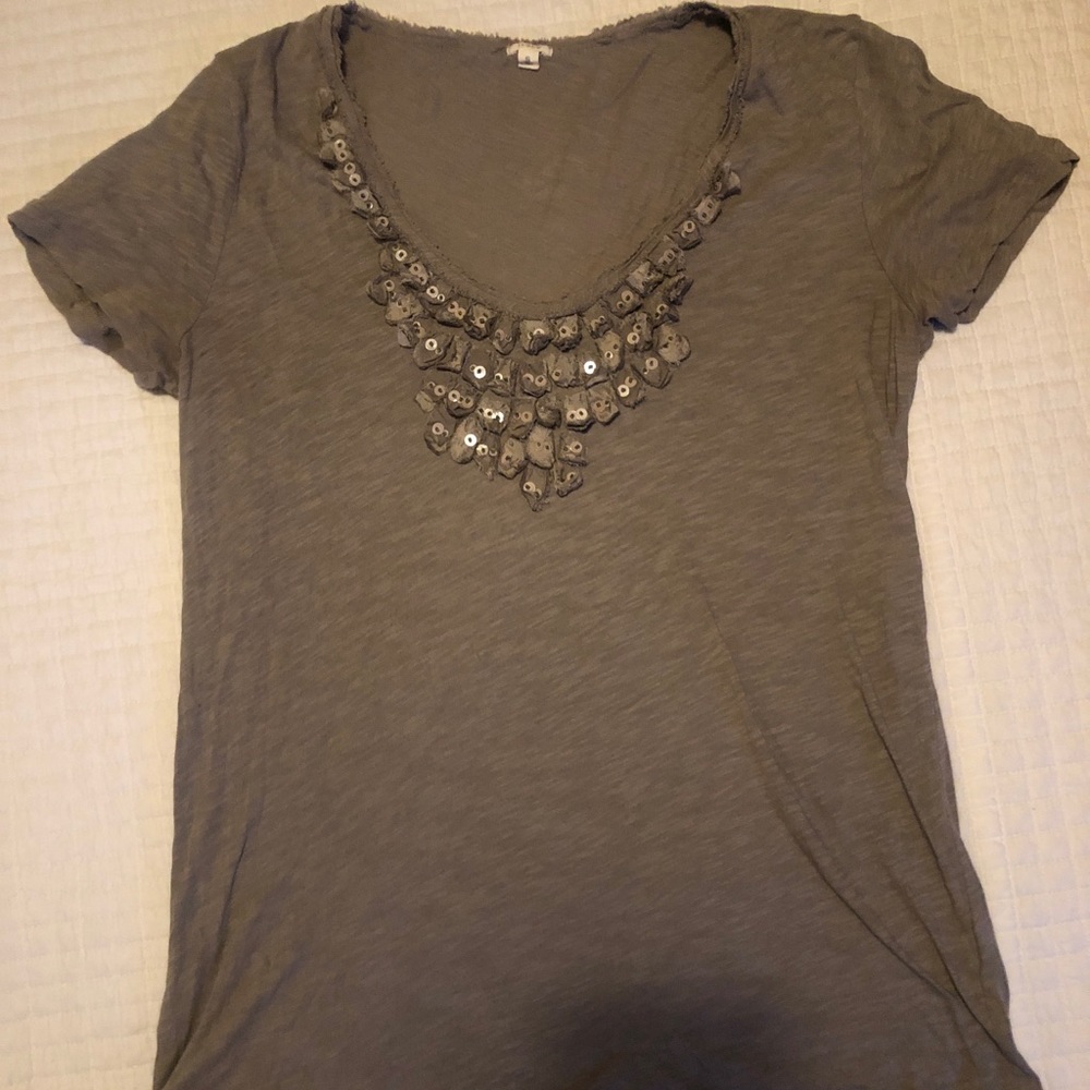JCREW Embellished Tee